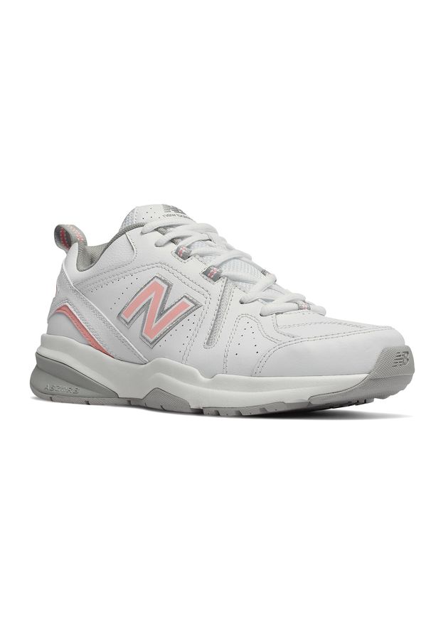 Buty damskie New Balance WX608WP5 – białe. Okazja: na co dzień. Kolor: biały. Materiał: skóra, syntetyk, materiał. Szerokość cholewki: normalna. Sezon: lato