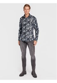 Lindbergh Koszula 30-203394 Czarny Slim Fit. Kolor: czarny. Materiał: bawełna #4