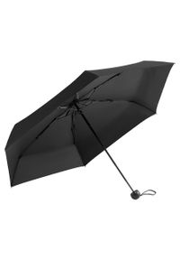 Czarny, składany mini parasol podróżny Peterson PTN UMB-03T. Kolor: czarny #1
