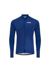 KEADA SPORTS - Damska koszulka kolarska z długim rękawem – Granatowa. Kolor: niebieski. Długość rękawa: długi rękaw. Długość: długie. Sport: kolarstwo