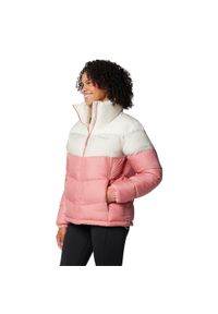 columbia - Kurtka sportowa damska Puffect II Colorblock Jacket. Kolor: różowy. Materiał: poliester. Sport: turystyka piesza
