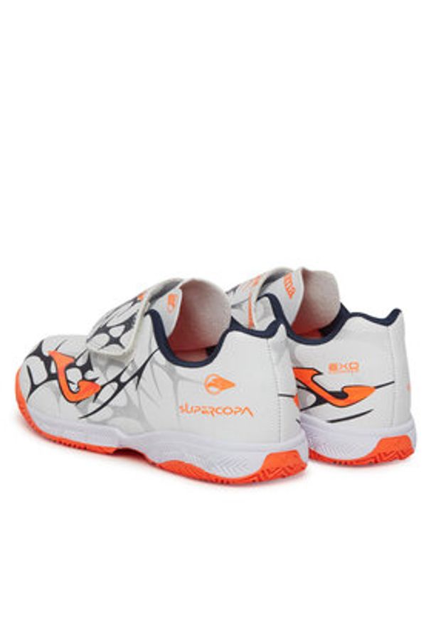 Joma Buty do piłki nożnej Super Copa Jr 2502 SCJS2502INV Biały. Kolor: biały. Materiał: skóra