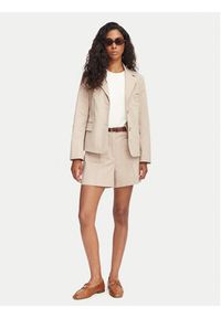 TOMMY HILFIGER - Tommy Hilfiger Szorty materiałowe WW0WW49592 Beżowy Regular Fit. Kolor: beżowy. Materiał: bawełna, lyocell #2