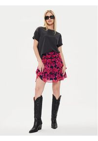 Morgan Spódnica mini 241-JUANE.F Różowy Regular Fit. Kolor: różowy. Materiał: syntetyk