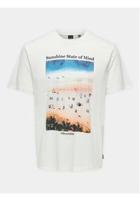 Only & Sons T-Shirt Kolton 22028735 Biały Regular Fit. Kolor: biały. Materiał: bawełna #4