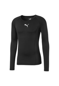Koszulka męska sportowa Puma LIGA Baselayer Tee LS. Kolor: czarny. Długość rękawa: długi rękaw. Długość: długie. Sport: piłka nożna #1