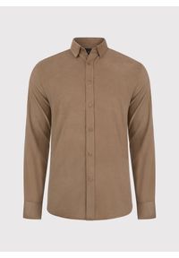 Pako Lorente - PAKO LORENTE – Sztruksowa koszula męska w kolorze beżowym. Kolor: czarny, beżowy. Materiał: sztruks. Długość rękawa: długi rękaw. Długość: długie #2
