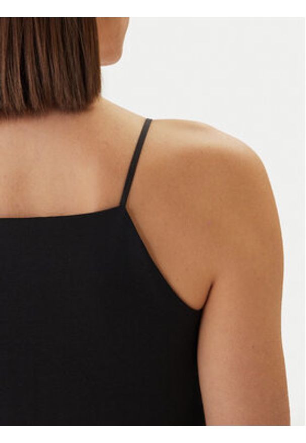 Calvin Klein Jeans Sukienka codzienna LV044F208G Czarny Slim Fit. Okazja: na co dzień. Kolor: czarny. Materiał: syntetyk. Typ sukienki: proste. Styl: casual