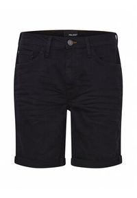 Blend Szorty jeansowe 20713326 Czarny Slim Fit. Kolor: czarny. Materiał: bawełna #7