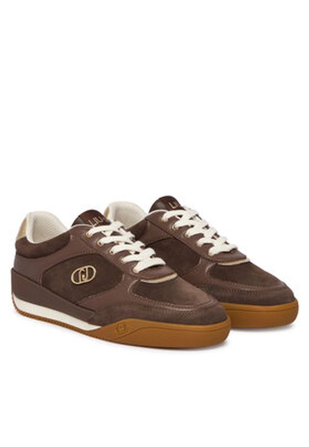 Liu Jo Sneakersy Lewis 01 BA6039 PX310 Brązowy. Kolor: brązowy. Materiał: zamsz, skóra