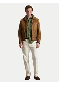 Polo Ralph Lauren Koszula 710805564510 Zielony Regular Fit. Typ kołnierza: polo. Kolor: zielony. Materiał: bawełna #5