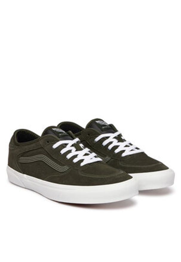 Vans Sneakersy Rowley Classic VN000SF450K1 Zielony. Kolor: zielony. Materiał: skóra, zamsz. Model: Vans Classic