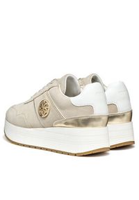 Geox Sneakersy D New Kency D55MZA 022BN CH62L Beżowy. Kolor: beżowy. Materiał: zamsz, skóra