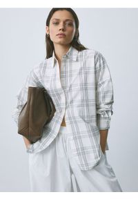 Reserved - Bawełniana koszula w kratę - złamana biel. Materiał: bawełna #1