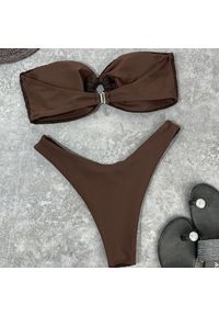 Intica - Strój kąpielowy bez ramiączek z dopasowanymi majtkami Khalani. Materiał: materiał. Długość: długie #8