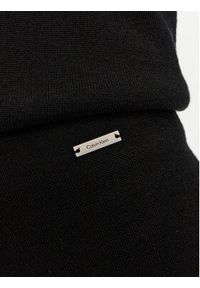 Calvin Klein Spodnie dzianinowe K20K207680 Czarny Straight Fit. Kolor: czarny. Materiał: wełna