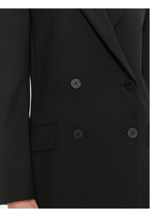 Hugo Marynarka Avani 50482092 Czarny Relaxed Fit. Kolor: czarny. Materiał: wiskoza, syntetyk