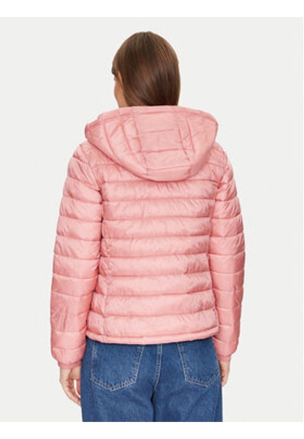 Guess Jeans Kurtka puchowa W5RL99 WHAB2 Różowy Regular Fit. Kolor: różowy. Materiał: syntetyk