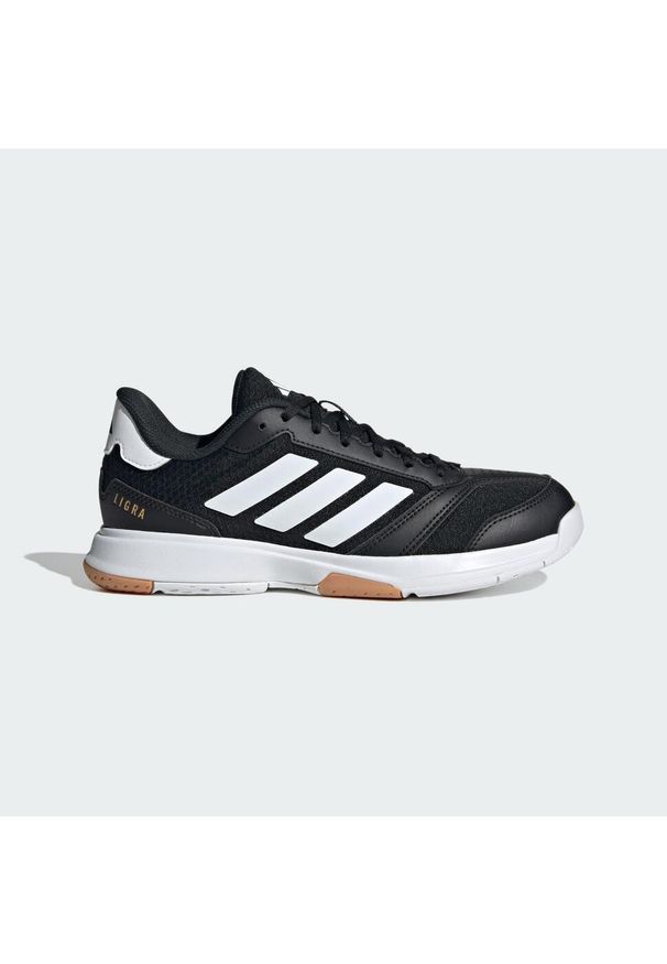 Adidas - Buty Ligra 8 IN. Kolor: czarny, biały, wielokolorowy. Materiał: materiał. Sport: piłka ręczna