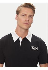 Kappa Polo Authentic Nilde 351R2IW Czarny Regular Fit. Typ kołnierza: polo. Kolor: czarny. Materiał: bawełna #3