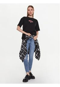 Tommy Jeans T-Shirt Varsity Prep DW0DW15439 Czarny Oversize. Kolor: czarny. Materiał: bawełna #4