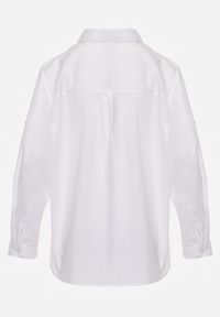 Renee - Biała Klasyczna Koszula Oversize z Bawełny Liasora. Okazja: na co dzień. Kolor: biały. Materiał: bawełna. Styl: klasyczny #6