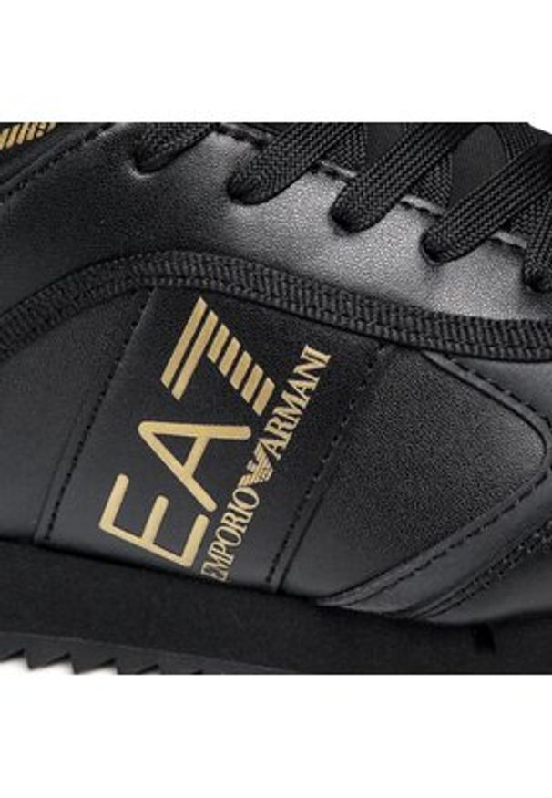 EA7 Emporio Armani Sneakersy X8X119 XK291 R384 Czarny. Kolor: czarny. Materiał: skóra