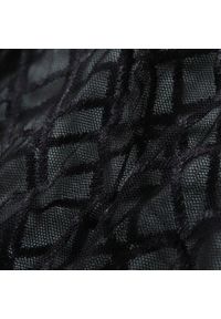 Intica - Body damskie z geometrycznymi przeszyciami eleganckie na co dzień i specjalne okazje Louwra. Kolor: czarny. Materiał: materiał. Wzór: geometria #10