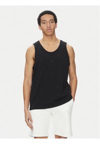 Nike Tank top FD1290 010 Czarny Regular Fit. Kolor: czarny. Materiał: bawełna