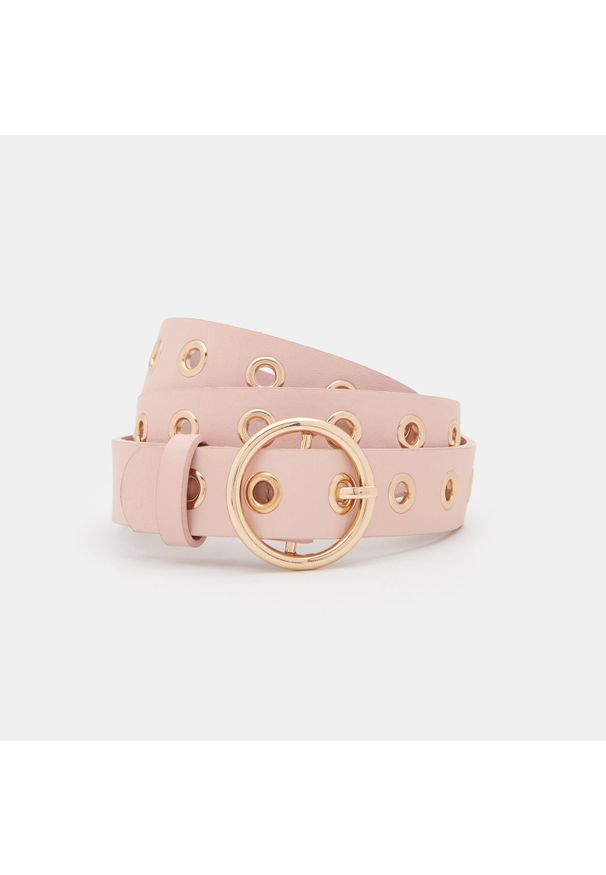 Sinsay - Pasek - Różowy. Kolor: różowy