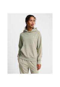 Damska bluza dresowa Hummel Pulse. Typ kołnierza: kaptur. Kolor: szary. Materiał: dresówka. Sport: turystyka piesza #1