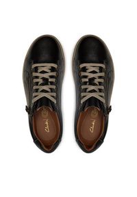 Clarks Sneakersy Nalle Lace 261591244 Czarny. Kolor: czarny. Materiał: skóra #3