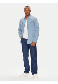 Guess Koszula jeansowa M4GH02 D3PF5 Niebieski Slim Fit. Kolor: niebieski. Materiał: bawełna #4