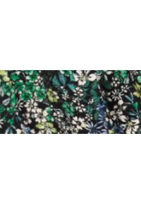 TOP SECRET - Mini spódnica w kwiatki, z falbaną. Kolor: zielony. Materiał: tkanina. Wzór: kwiaty. Sezon: wiosna #6