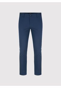 Pako Lorente - PAKO LORENTE - Granatowe spodnie casual. Okazja: na co dzień. Kolor: niebieski. Materiał: elastan, bawełna, poliester. Styl: casual #3