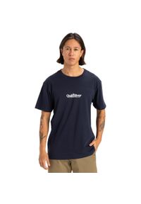 Quiksilver - Koszulka z krótkim rękawem dla Mężczyzn FINELINE Czarny. Kolor: niebieski. Materiał: materiał, bawełna. Długość rękawa: krótki rękaw. Długość: krótkie
