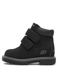 skechers - Skechers Trapery Mecca Sawmill 93159N/BLK Czarny. Kolor: czarny. Materiał: skóra #7