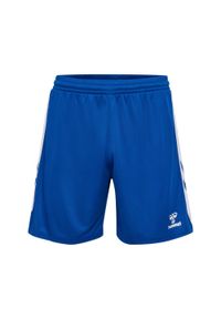 Szorty dla dzieci Hummel. Kolor: niebieski. Materiał: materiał. Styl: sportowy
