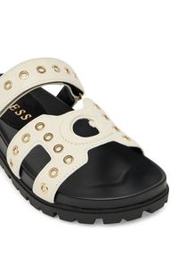 Guess Klapki FLPFAS ELE03 Écru. Materiał: skóra #6