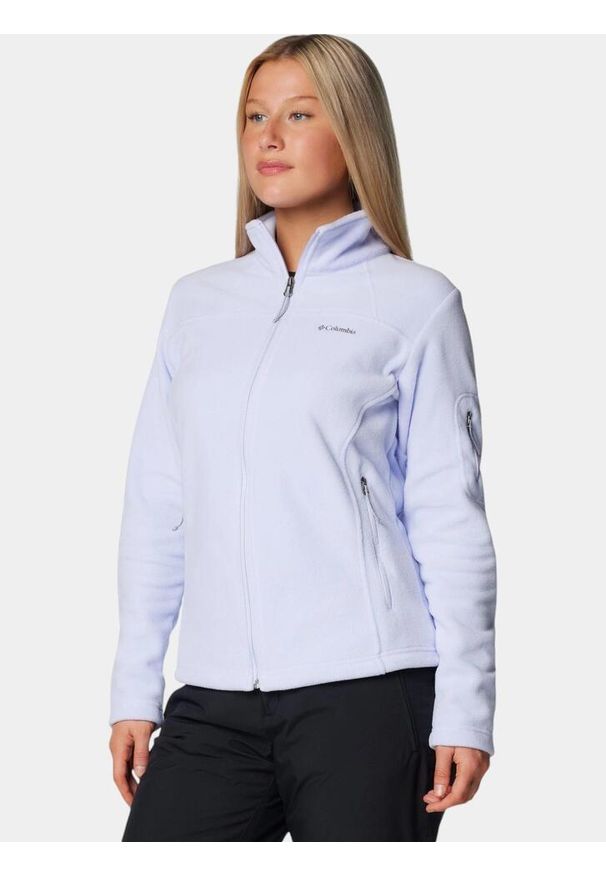 columbia - Bluza Polarowa Damska Columbia Fast Trek II. Kolor: fioletowy, niebieski, wielokolorowy. Materiał: polar. Sport: turystyka piesza