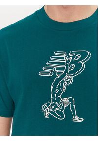 New Balance T-Shirt MT51978 Zielony Relaxed Fit. Kolor: zielony. Materiał: bawełna #4