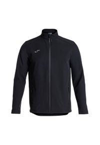 Kurtka wodoodporna Joma Basilea II. Kolor: czarny. Materiał: softshell. Sport: fitness, piłka nożna