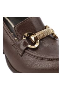 CheBello - Brązowe Półbuty Chebello Eleganckie Obuwie Damskie. Zapięcie: sprzączka. Kolor: brązowy. Materiał: skóra. Szerokość cholewki: normalna. Obcas: na obcasie. Styl: elegancki. Wysokość obcasa: średni #3