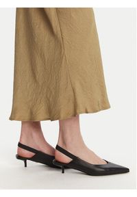 Marella Spódnica midi No 2513101055 Beżowy Regular Fit. Kolor: beżowy. Materiał: acetat