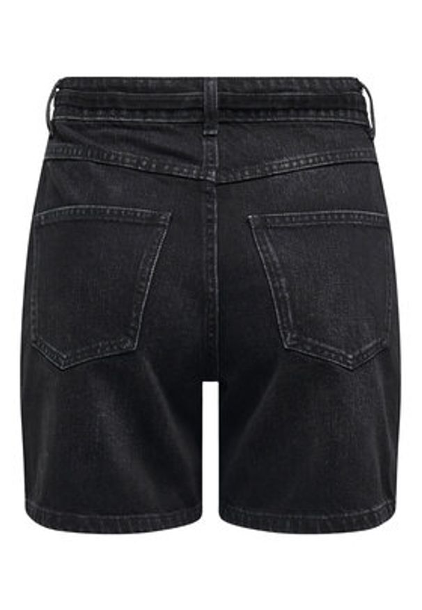 only - ONLY Szorty jeansowe Gianna 15340706 Czarny Regular Fit. Kolor: czarny. Materiał: bawełna