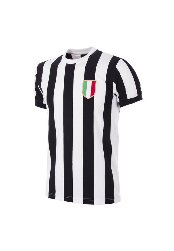 COPA FOOTBALL - Koszulka retro piłkarska dla dorosłych - Juventus 1952-53 - Czarny-Biały. Kolor: czarny. Sport: piłka nożna