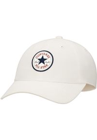 Czapka Converse All Star Patch Baseball Hat, Dla obu płci. Kolor: biały. Materiał: poliester, materiał