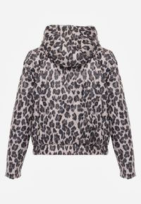 Renee - Różowa Panterkowa Kurtka z Odpinanym Kapturem Anastaera. Kolor: różowy. Materiał: poliester. Długość rękawa: długi rękaw. Sezon: wiosna #8