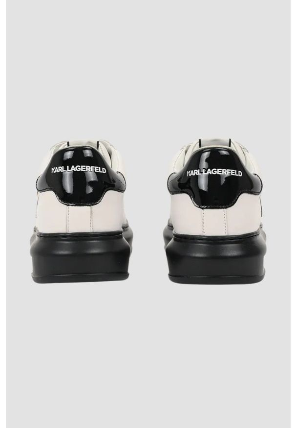 Karl Lagerfeld - KARL LAGERFELD Białe męskie sneakersy KAPRI MENS Karl NFT Lo Lace, Rozmiar 42. Okazja: na co dzień. Kolor: biały. Materiał: materiał