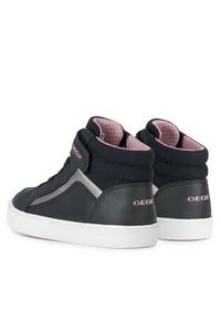 Geox Sneakersy J Gisli Girl J364NC 05410 C9999 M Czarny. Kolor: czarny. Materiał: skóra #4